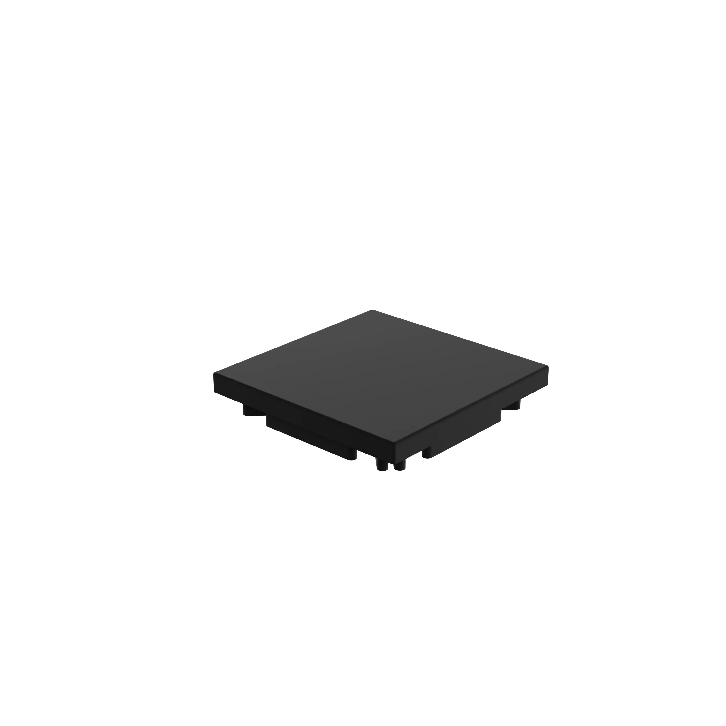 Aluminiumpfostenkappe 90x90mm, RAL 9005, freigestellt