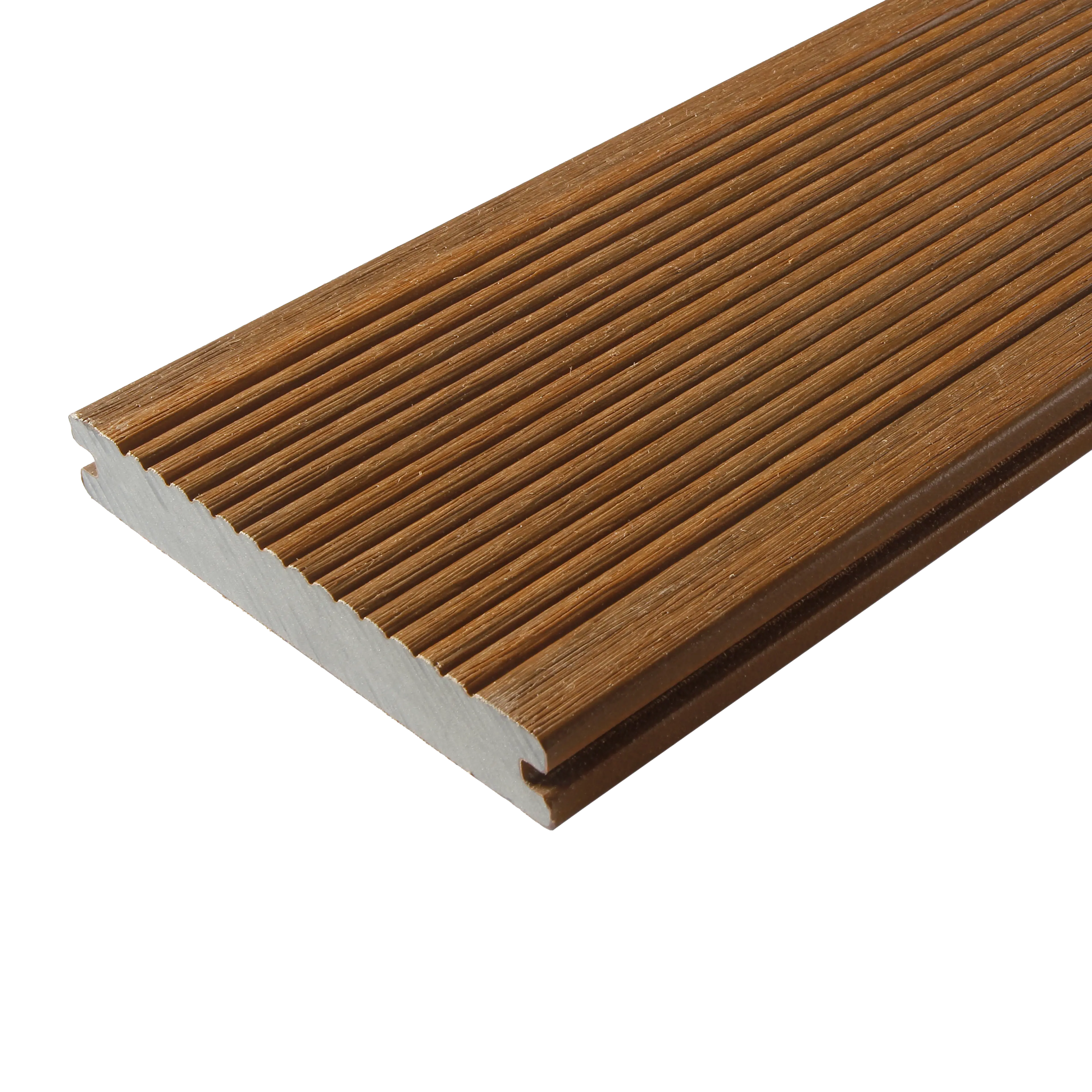 elegant full composite teak Manhattan board on neutral background