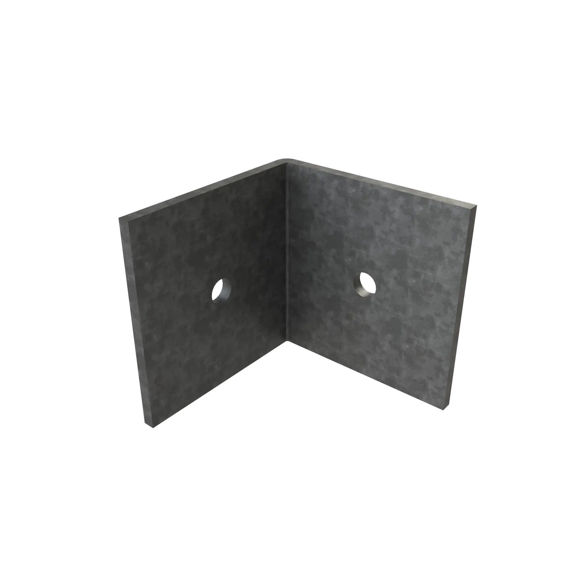 Grijze aluminium bevestigingshoek, duurzaam structureel accessoire