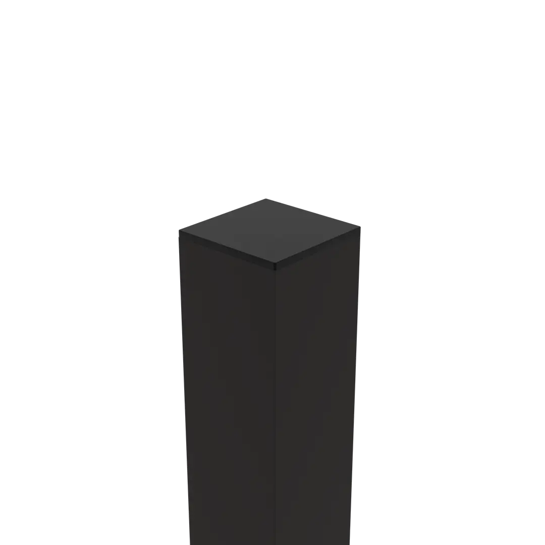 Pfostenkappe 90x90mm aus Aluminium RAL 9005 in Gartenambiente