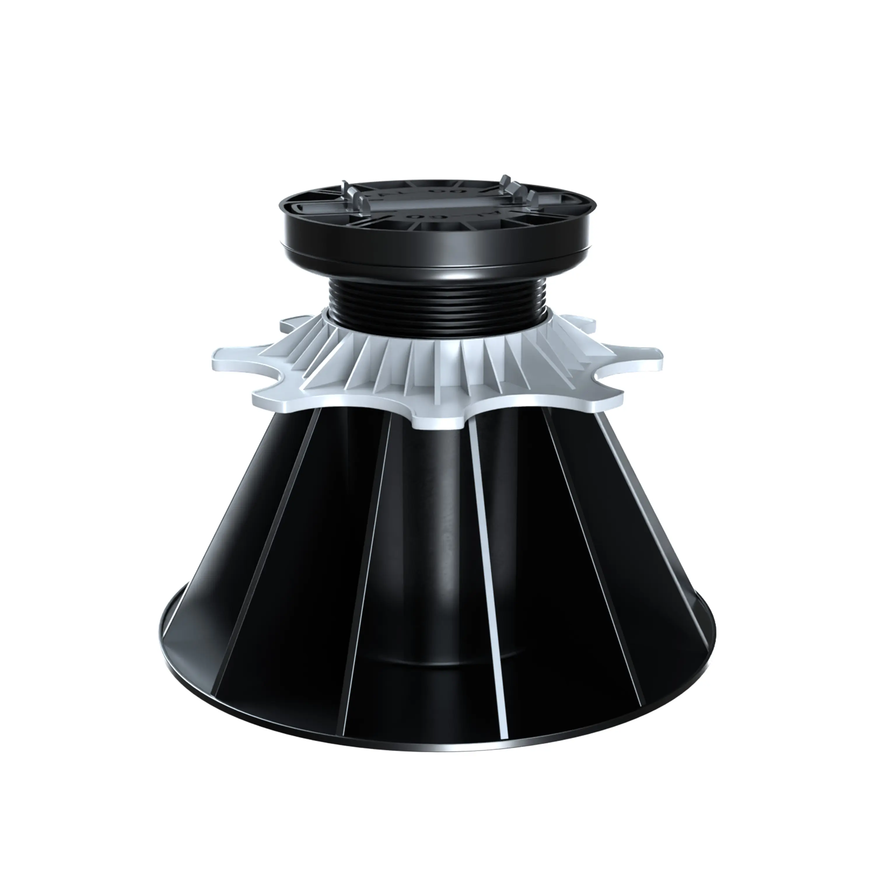 Plot réglable Nivo en polypropylène pour terrasse, hauteur 140-230 mm